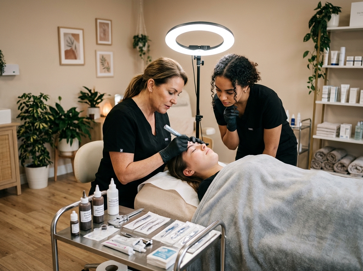 Formación de microblading en cabina