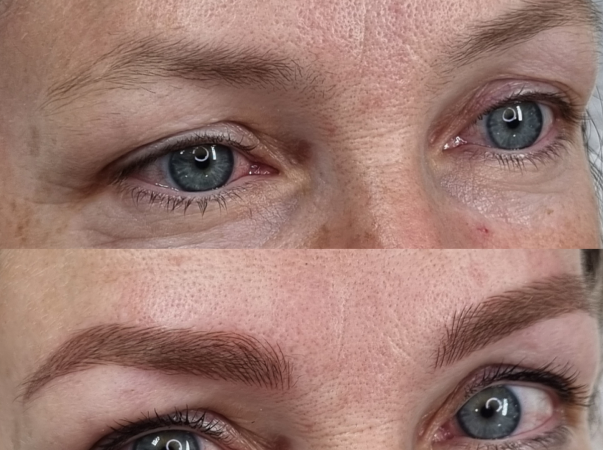 Cover sobre micropigmentación antigua