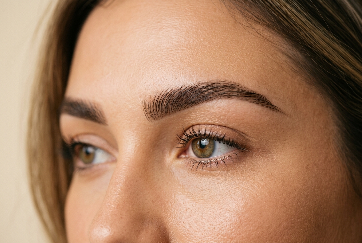 Foto: resultado diseño de cejas natural